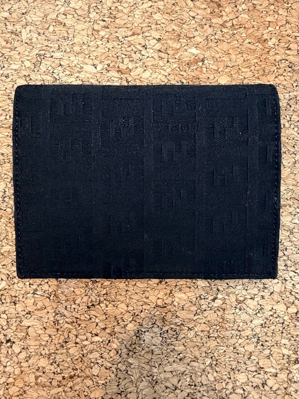 Fendi FF Zucca Monogram Bifold Wallet – Black Canvas